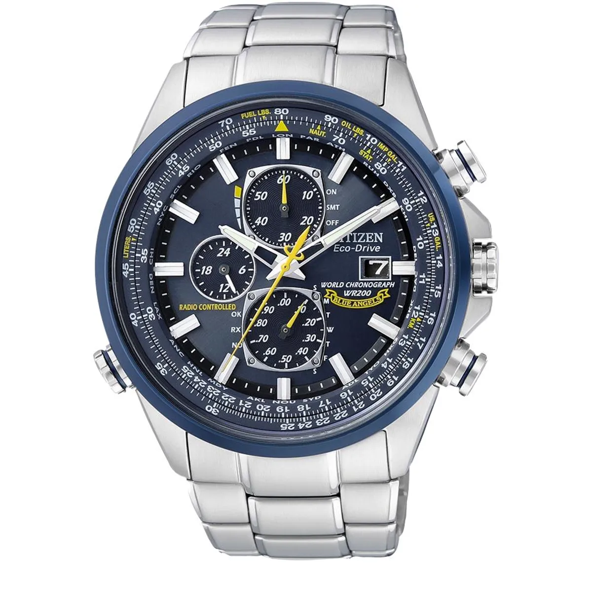 CITIZEN - Reloj Citizen Hombre At8020-54L Blue Angels Radio Controlado Análogo