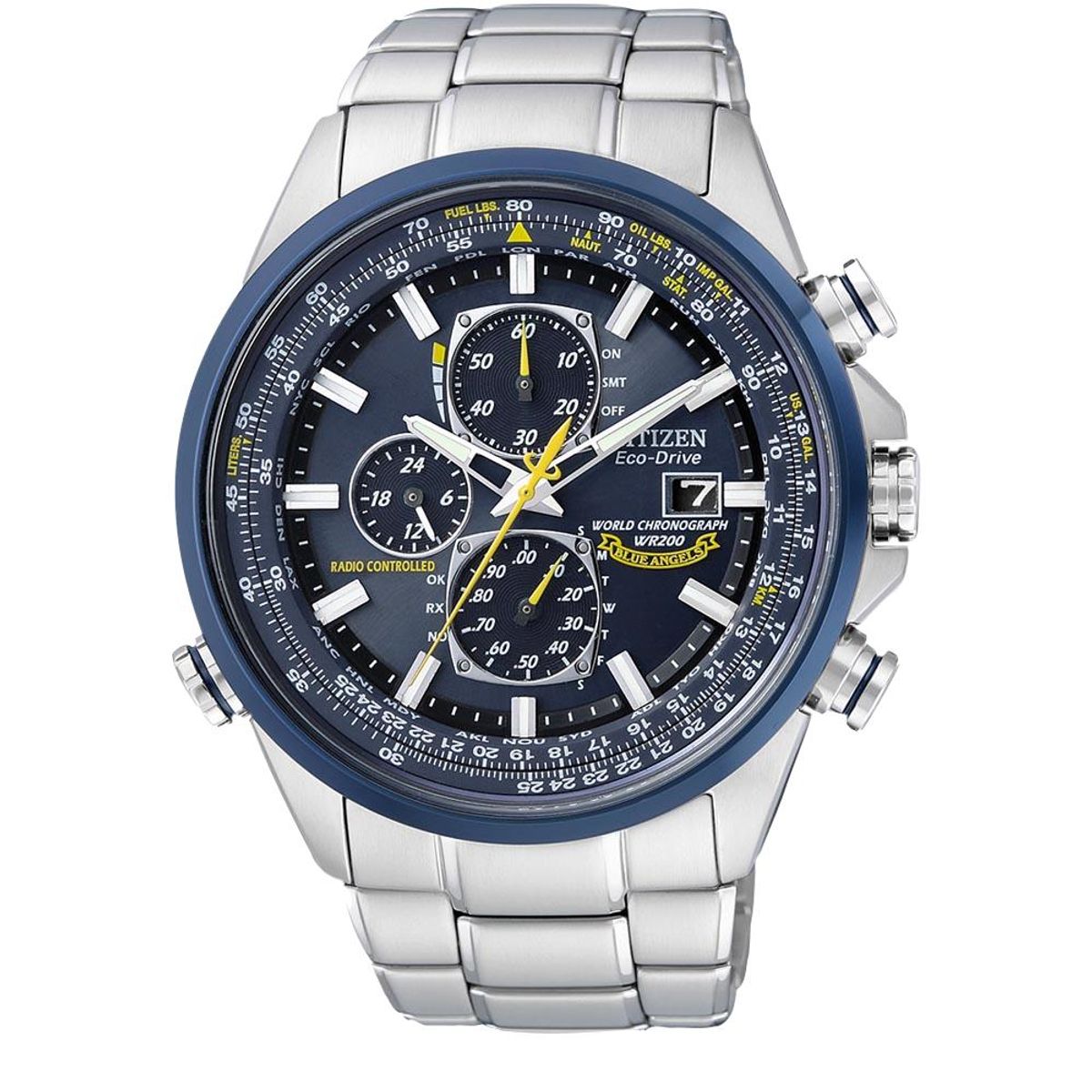 CITIZEN - Reloj Citizen Hombre At8020-54L Blue Angels Radio Controlado Análogo
