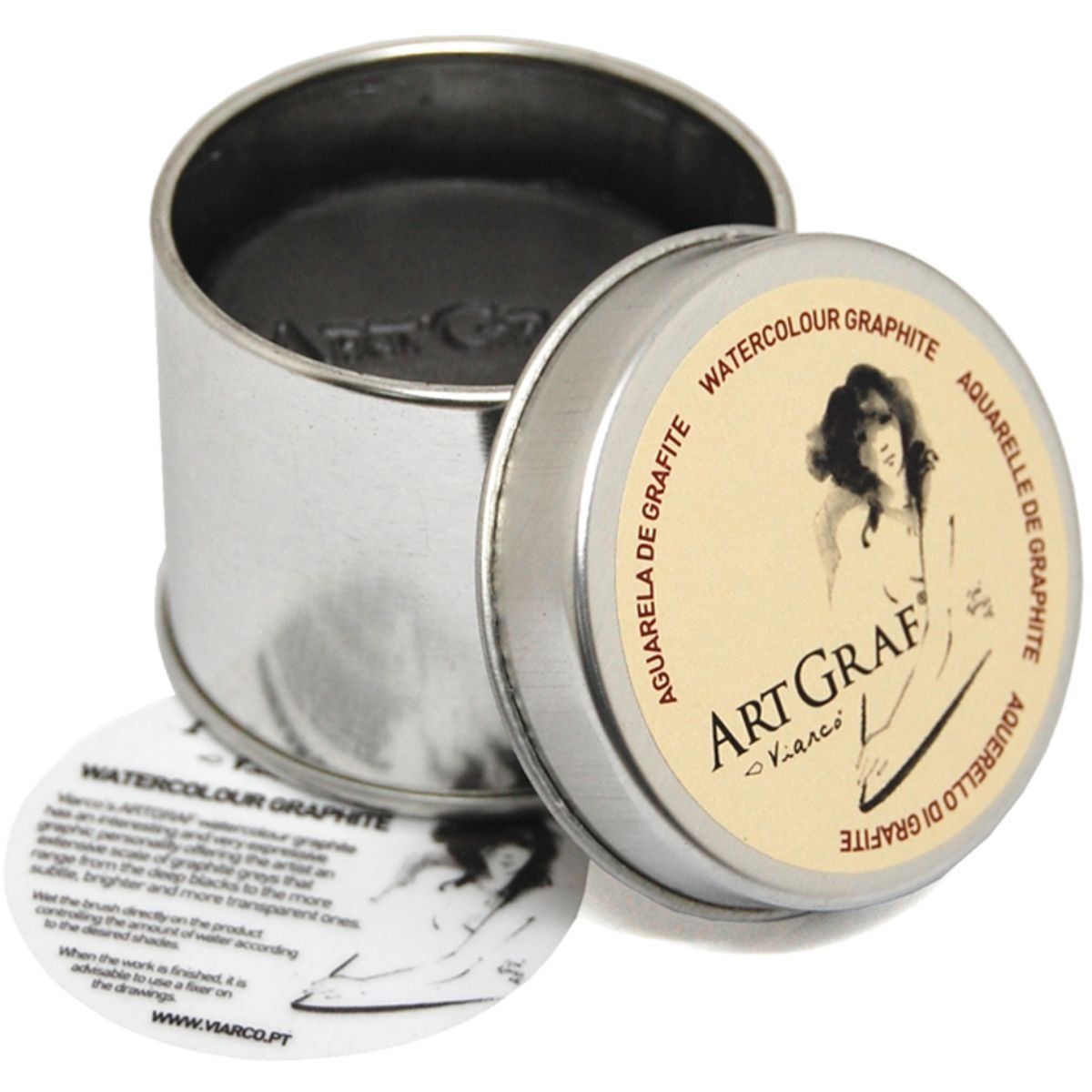 GENERICO - Pastilla Grafito Acuarelable ArtGraf Viarco 60gr