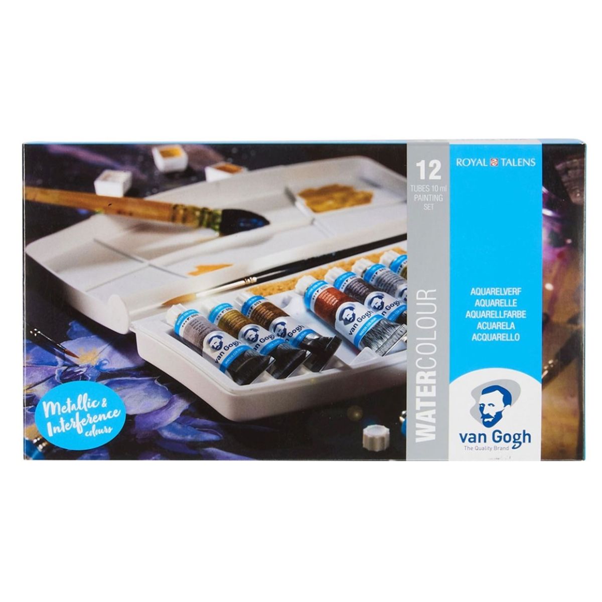 VAN GOGH - Acuarela en Tubos Van Gogh Set 12 Colores Metálicos