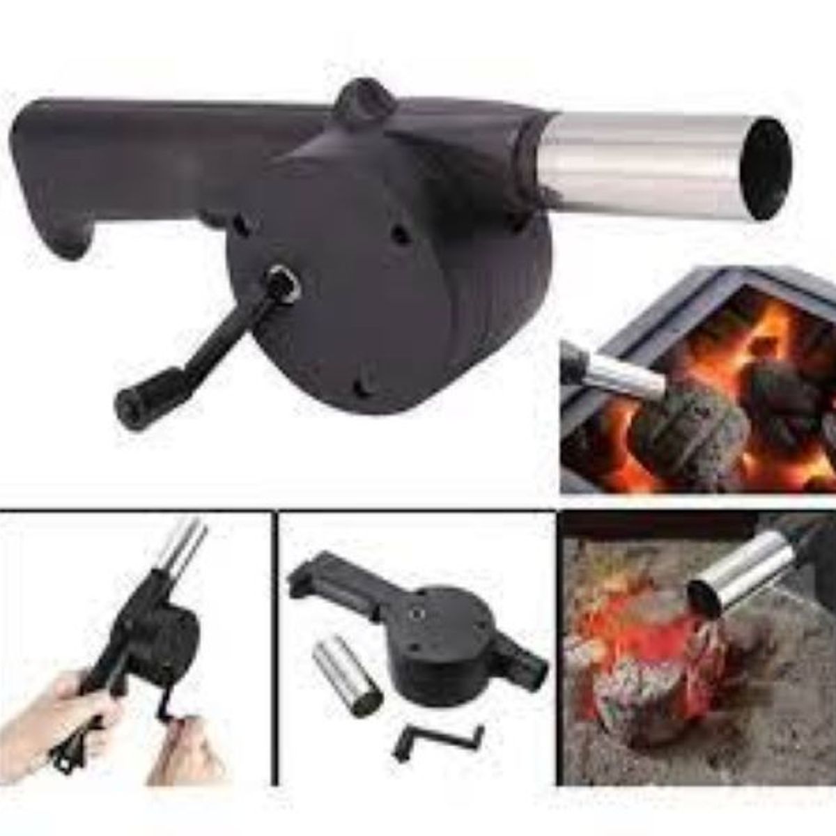 GENERICO - Soplador Manual Para Parrilla Carbón Asados Soplador Cocina