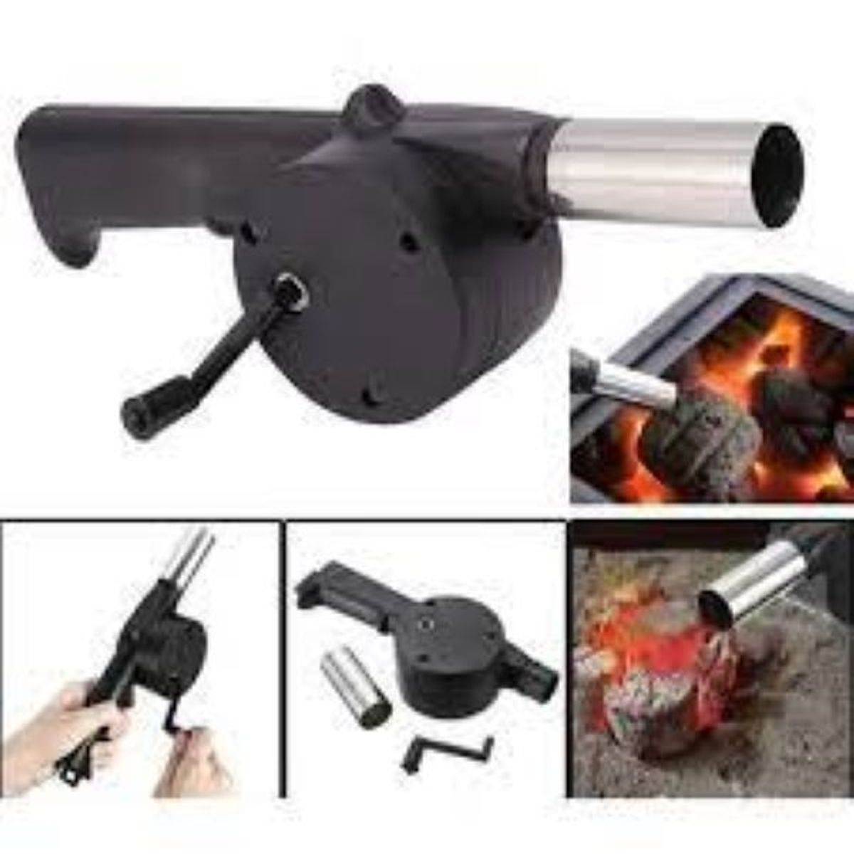 GENERICO - Soplador Manual Para Parrilla Carbón Asados Soplador Cocina