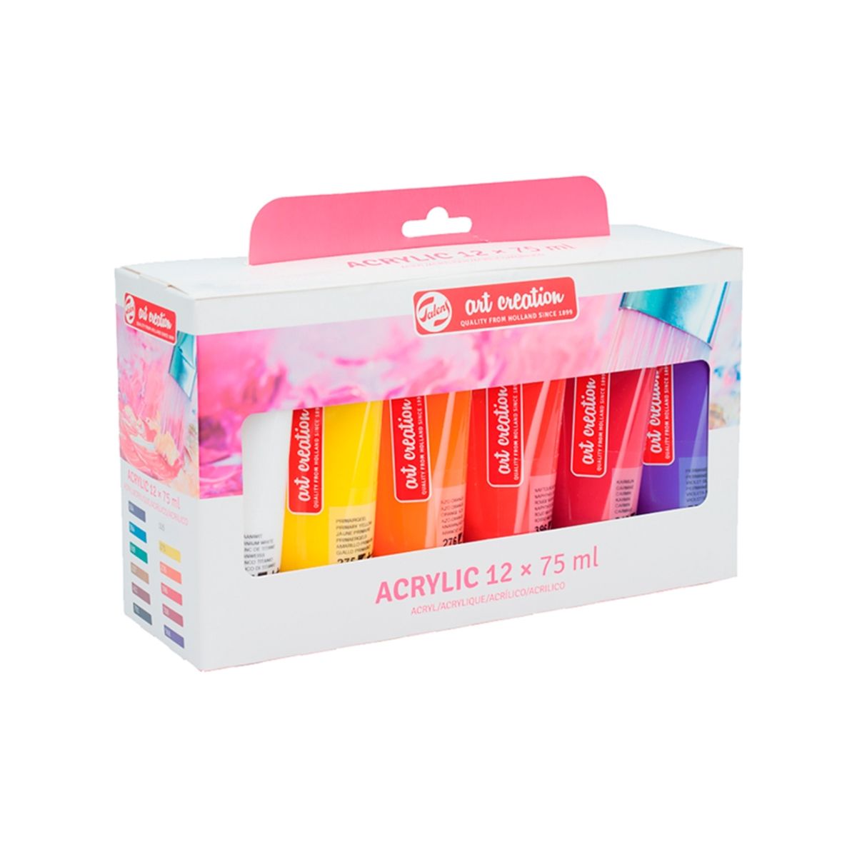 ART CREATION - Acrílicos Art Creation Pack 12 Colores 75ml