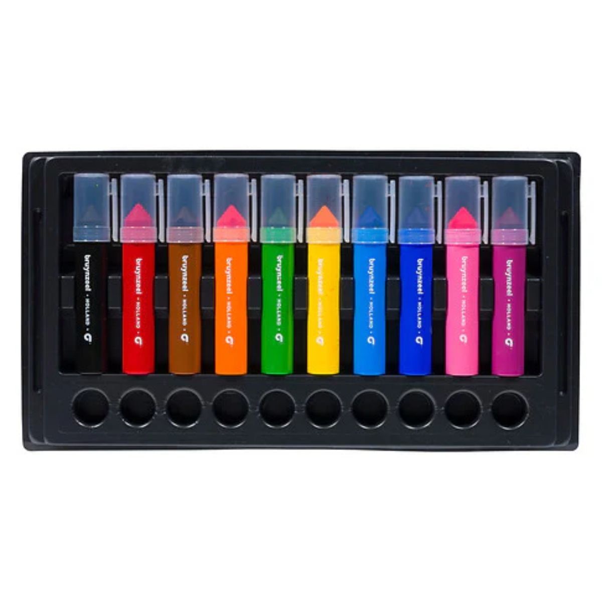 BRUYNZEEL - Marcadores Para Niños Bruynzeel Extra Gruesos 10 Colores