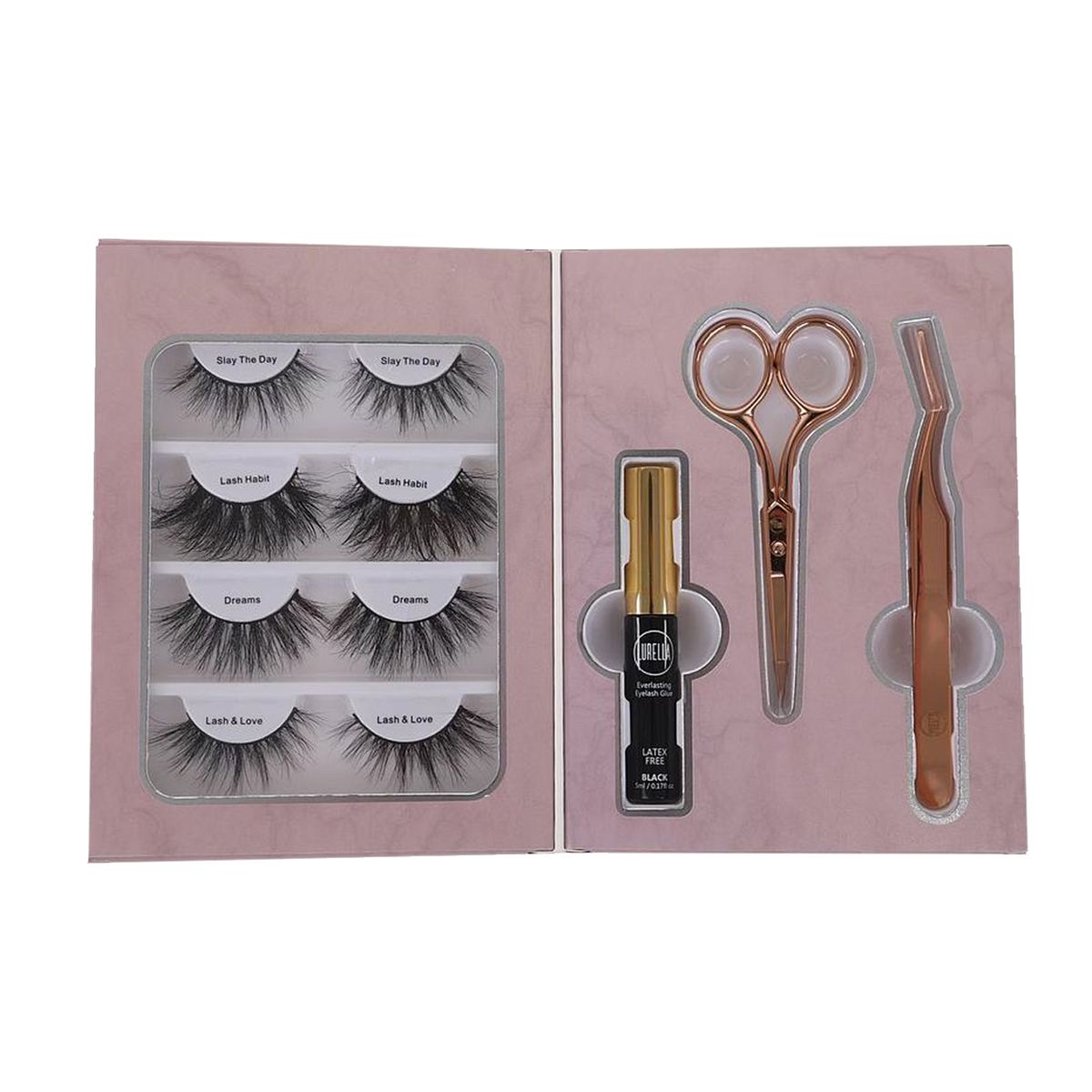 GENERICO - Set Para Pestañas Lash Diary x Must Be Cindy Color Al Azar Lurella