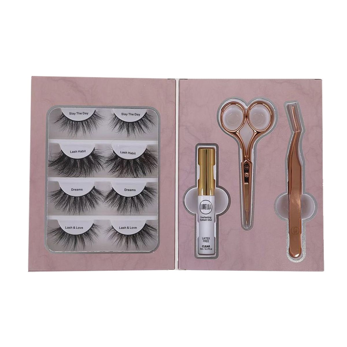 GENERICO - Set Para Pestañas Lash Diary x Must Be Cindy Color Al Azar Lurella