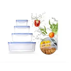 OEM - Set De 4 Tapper Tuper Hermeticos Para Comida