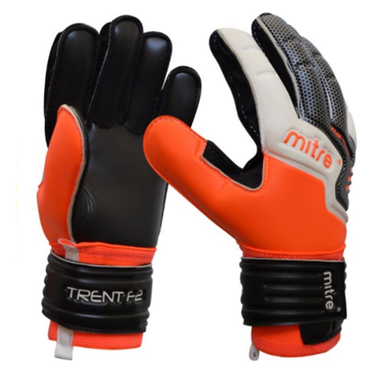 MITRE - Guante Arquero Trent Ferula Jr Mitre Negro Naranjo