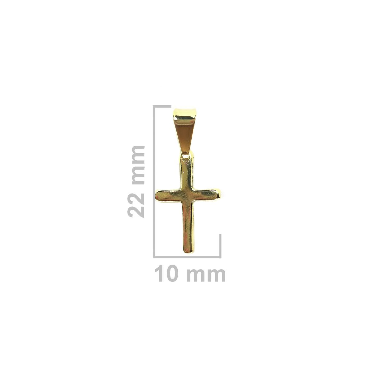 COGGIOLA - Colgante Cruz Pequeña Enchapado Oro 18K