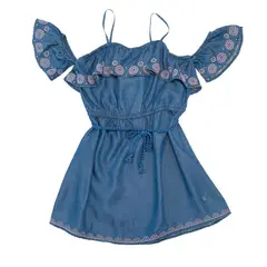 PILLIN - Vestido Niña Denim