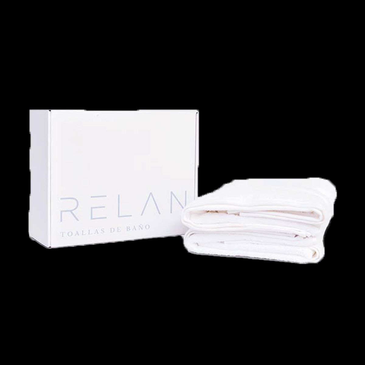 RELAN - Toallas de Baño Blanca 80 x 160 (x2)