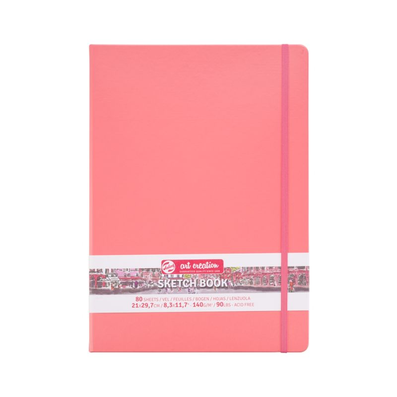 ART CREATION - Libreta Art Creation Coral Red 21x30cm