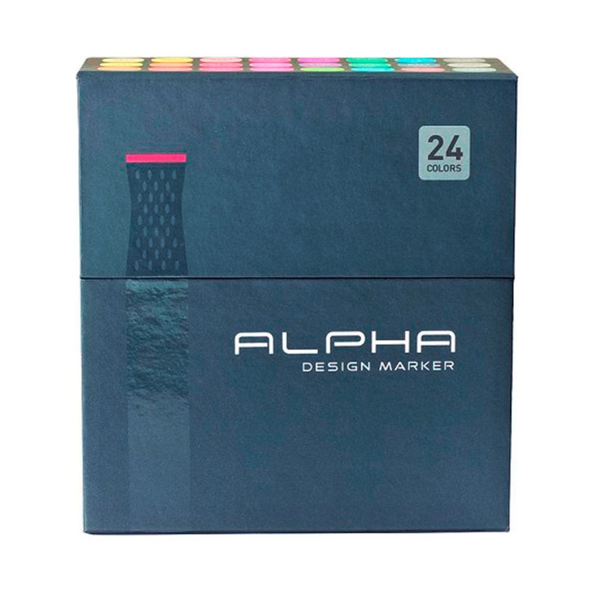ALPHA DESING - Marcadores Alpha Design Set C 24 Colores