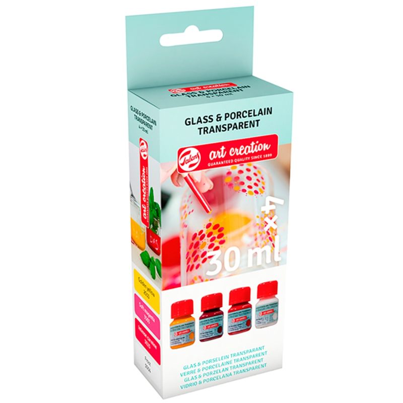 ART CREATION - Pintura Porcelana y Vidrio Transparente Art Creation