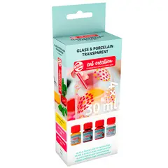 ART CREATION - Pintura Porcelana y Vidrio Transparente