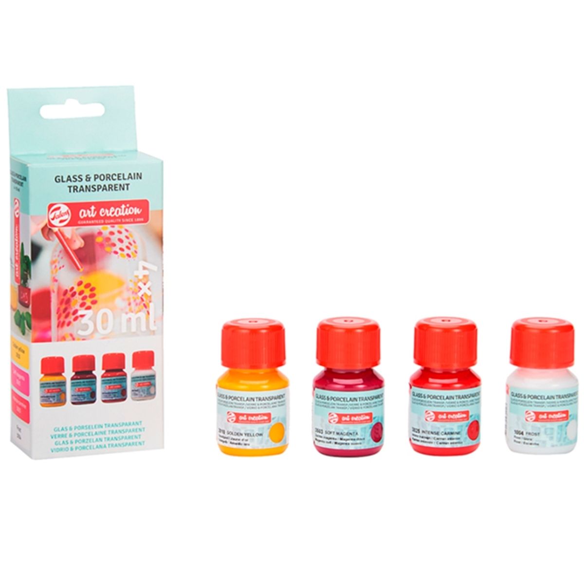 ART CREATION - Pintura Porcelana y Vidrio Transparente Art Creation