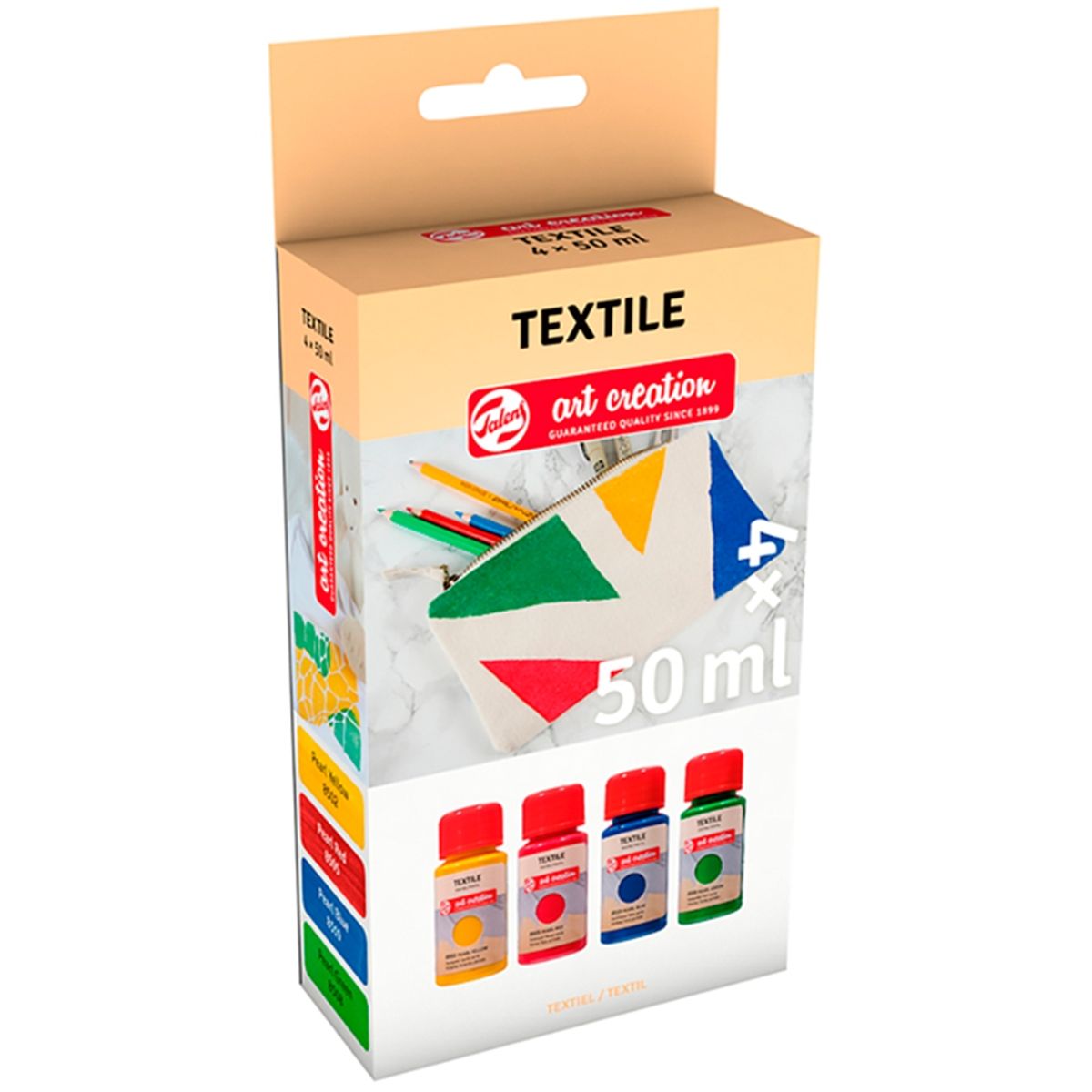 ART CREATION - Pintura Textil Art Creation Pack 4 Colores Aperlados 50ml