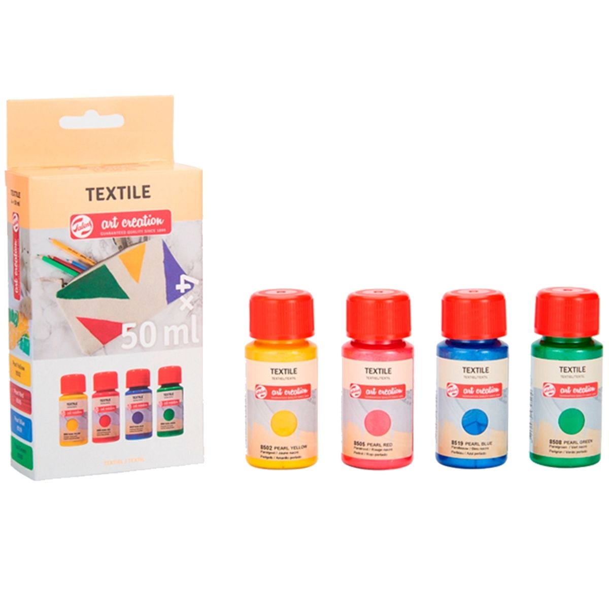 ART CREATION - Pintura Textil Art Creation Pack 4 Colores Aperlados 50ml