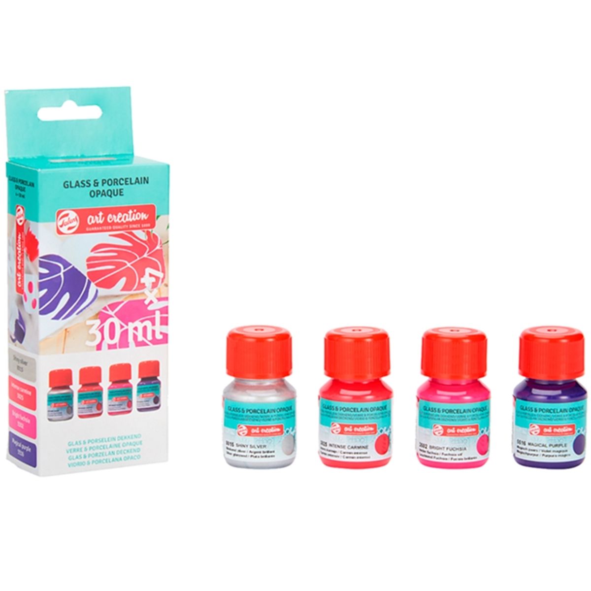 ART CREATION - Pintura Porcelana y Vidrio Opaca Tonos Florales Art Creation