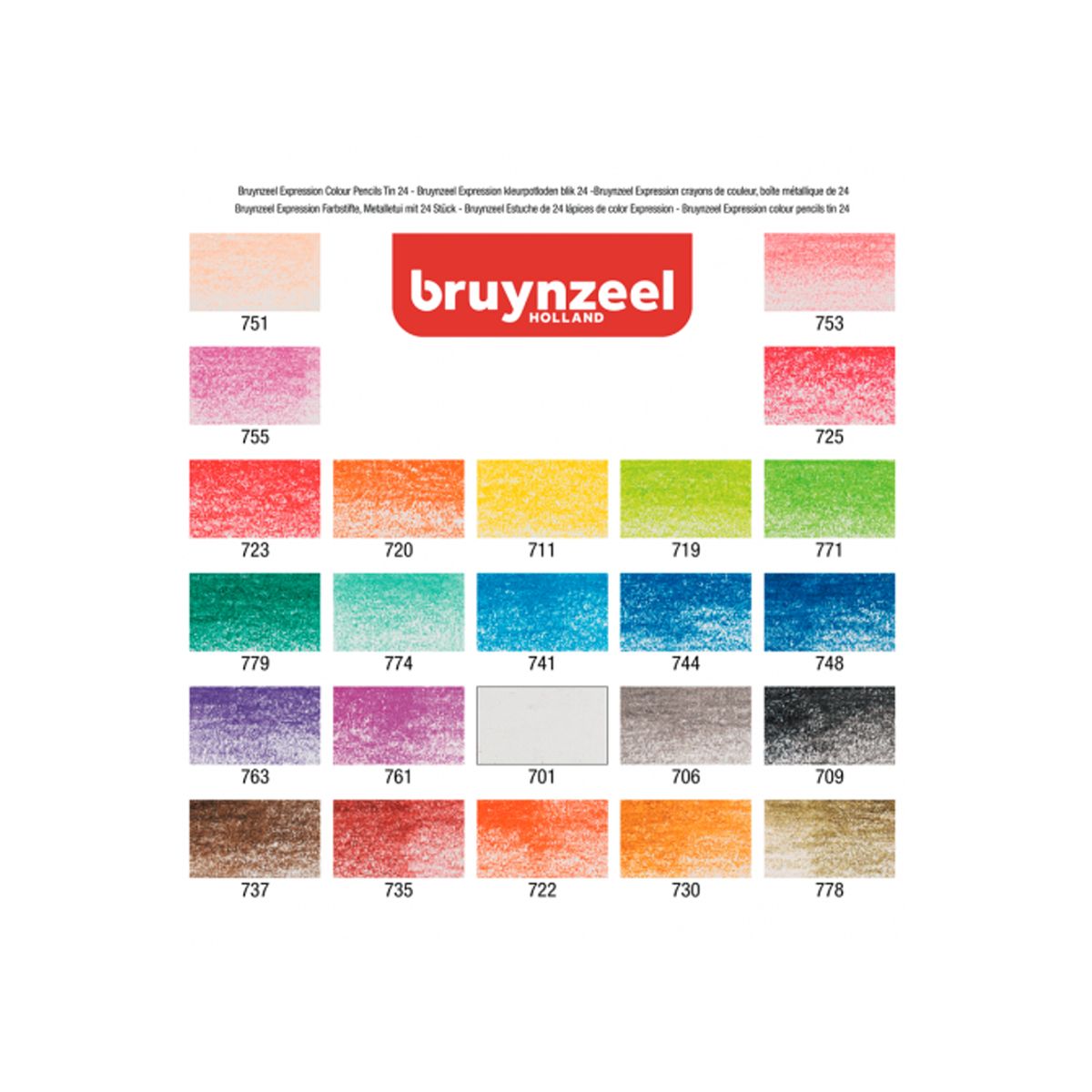 BRUYNZEEL - Lápices De Colores Bruynzeel Expression set 24