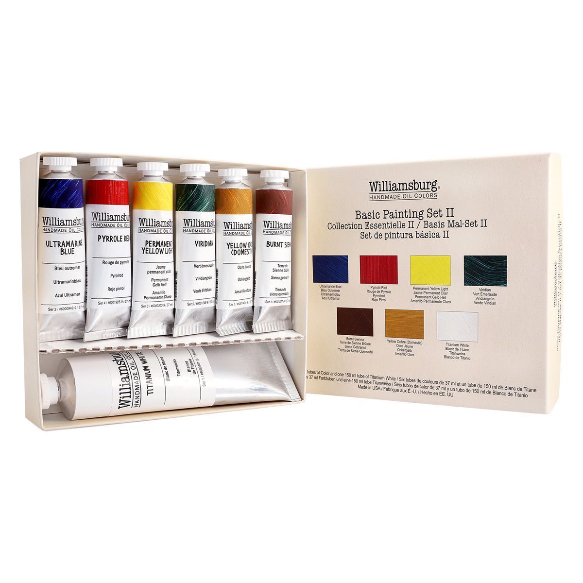 GENERICO - Óleo Williamsburg Set Pintura Básico II 6 Tubos x 37ml