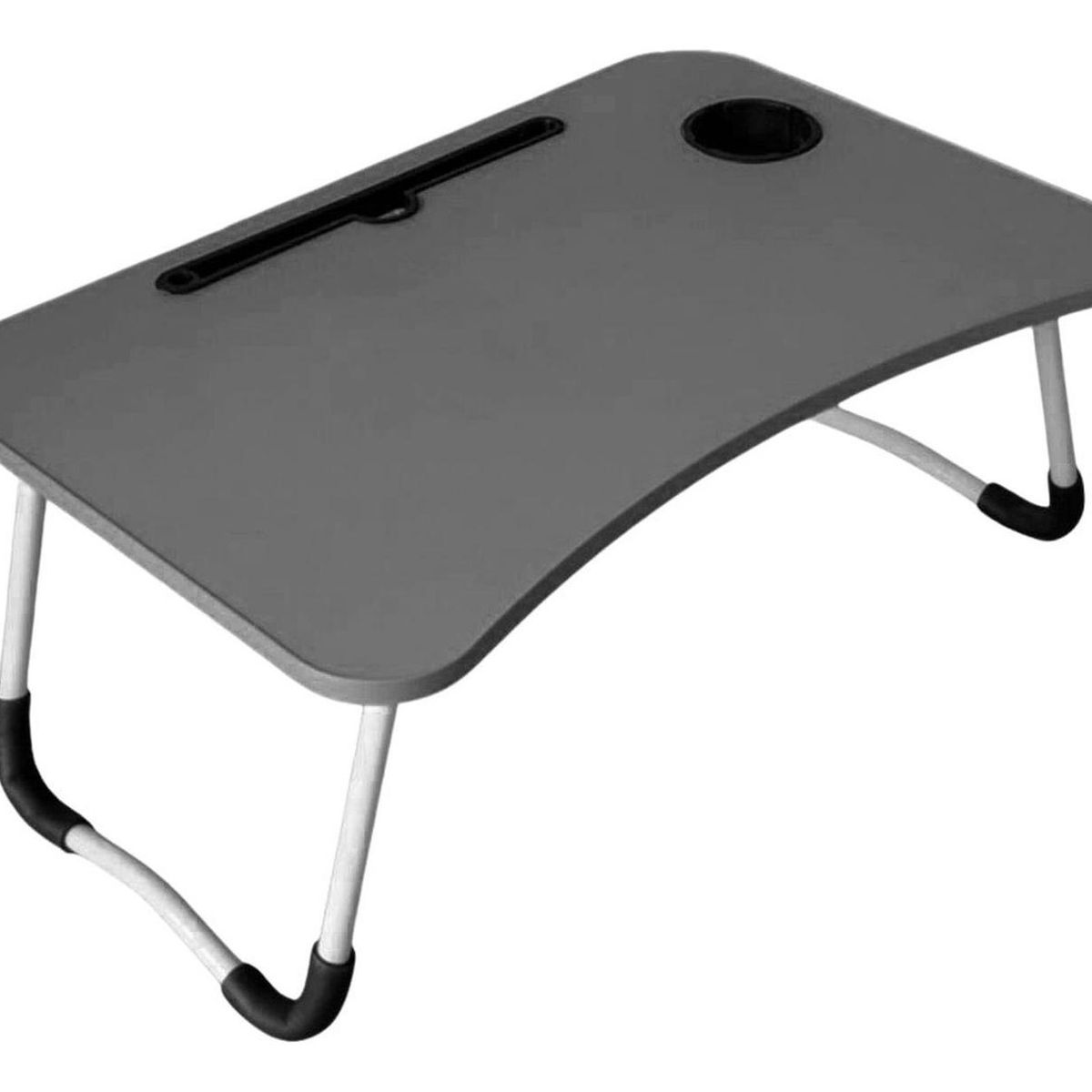 IMPORTCLICK - Bandeja Mesa Madera Notebook Posa Vaso Negra