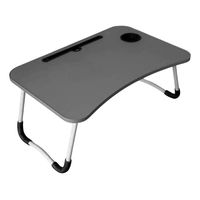 Bandeja Mesa Madera Notebook Posa Vaso Negra