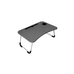 IMPORTCLICK - Bandeja Mesa Madera Notebook Posa Vaso Negra