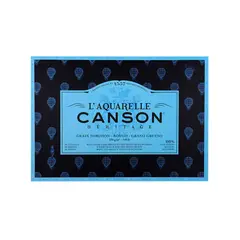 CANSON - Block Papel Acuarela Heritage 300gr Grano Grueso 31x41cm