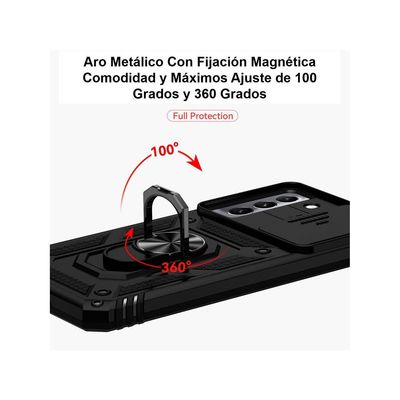 Imagen 2 del producto Carcasa Aro Para samsung S21 FE y Mica de Vidrio Completa
