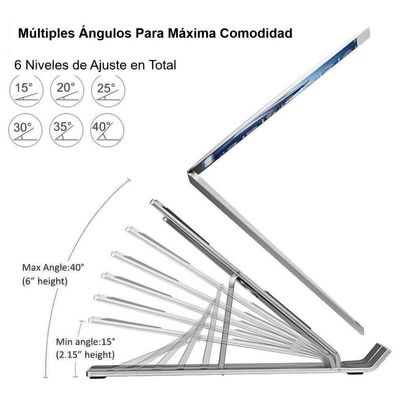 Imagen 2 del producto Soporte Portatil para Macbook y Notebook Aluminio