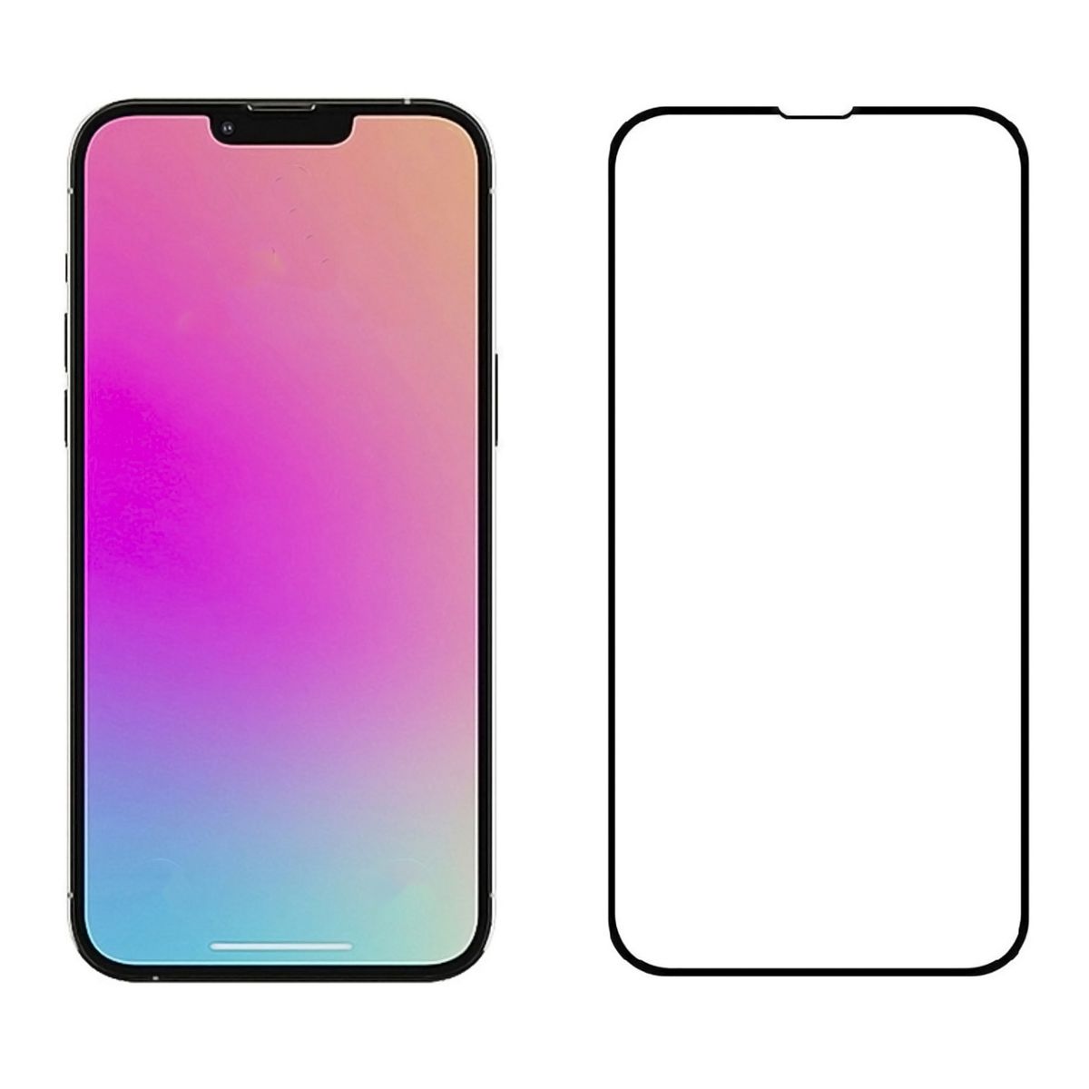 GENERICO - Mica Vidrio Para iPhone 13 Pro Max Lamina Completa Pack X 3