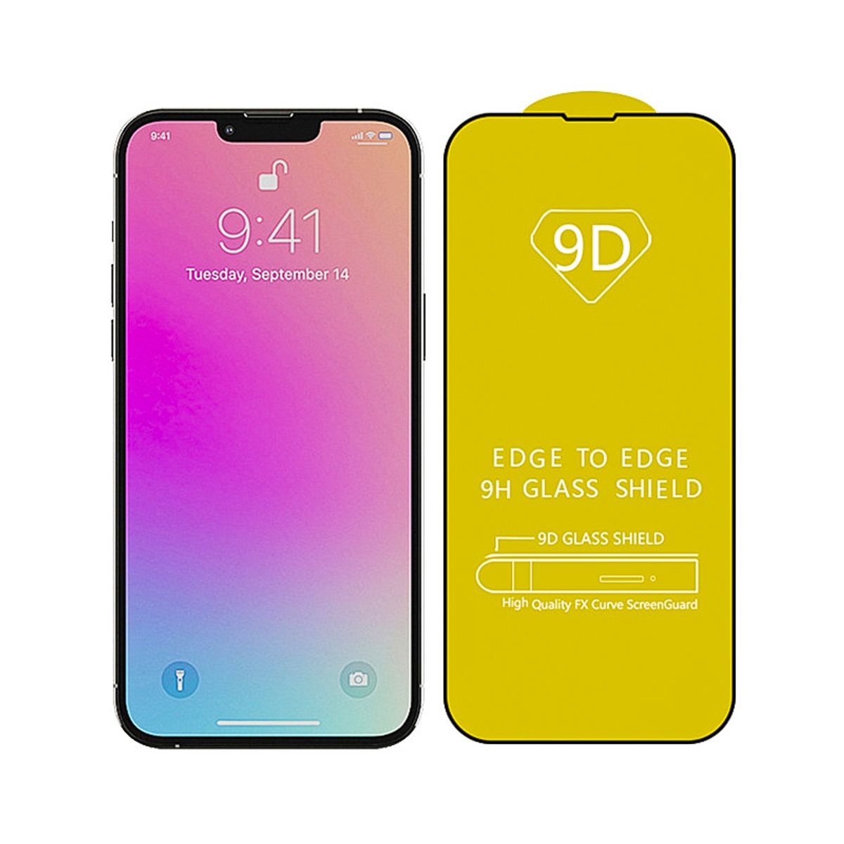 GENERICO - Mica Para iPhone 13 Vidrio lamina Protector Pantalla Pack X 3