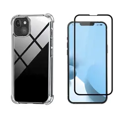 GENERICO - Carcasa Para iPhone 13 Mini y Mica de Vidrio Completa
