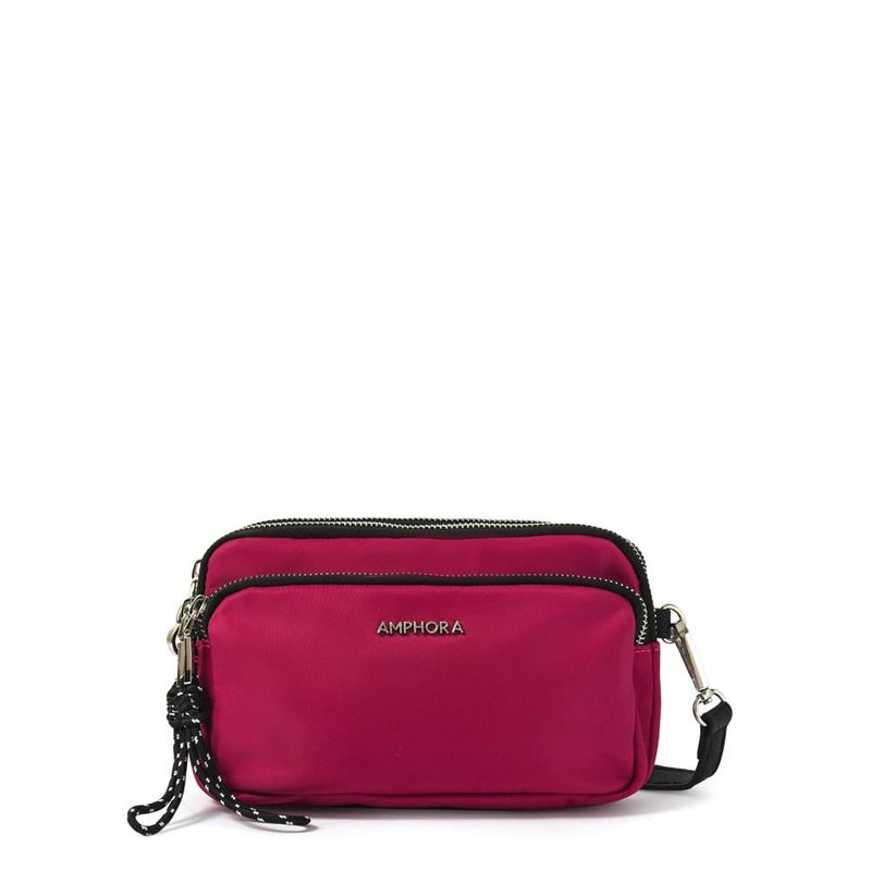 AMPHORA - Cartera Bandolera abrilita pequeña fucsia