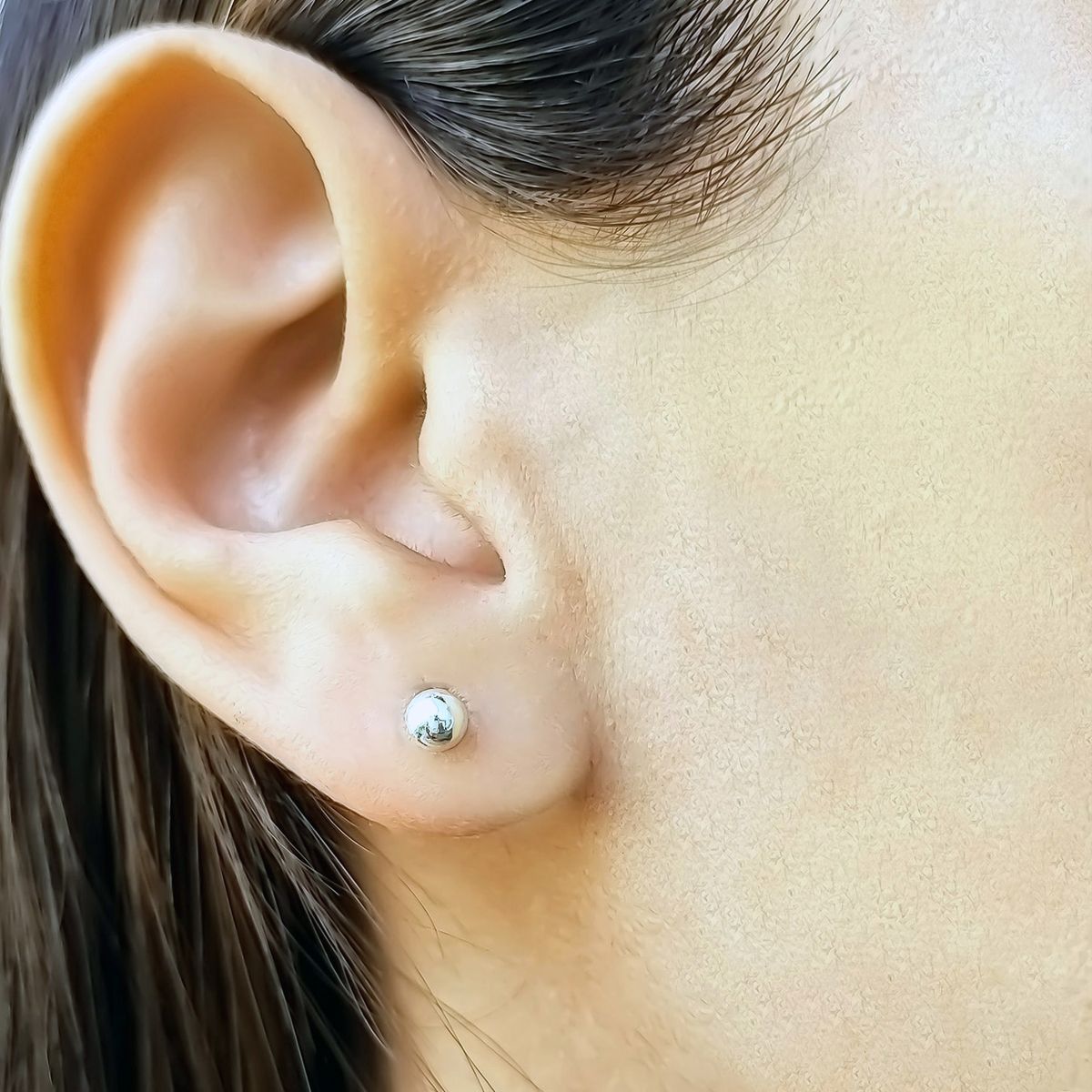 COGGIOLA - Aros Bolita 4 mm Plata Fina Ley 925