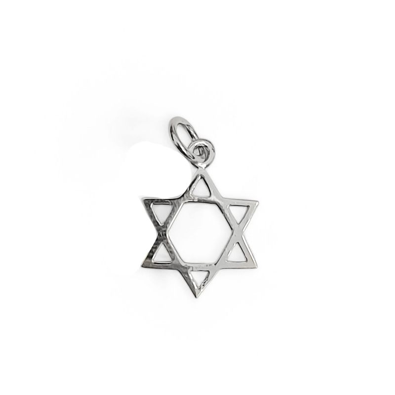 ANDREA COGGIOLA JOYAS - Colgante Estrella David Plata Fina 925