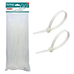 TOTAL TOOLS - Brida Amarra Abrazadera Plastica 300 X 4.8mm Pack 100 Unds