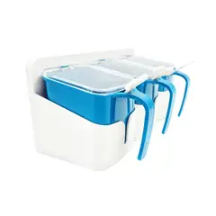 MOGA - Especieros Frascos Condimentos 3 Pcs Con Cuchara A