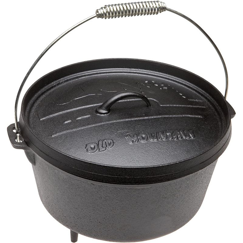 OLD MOUNTAIN - Olla Campamento Con Pies 7.57 L Hierro Fundido