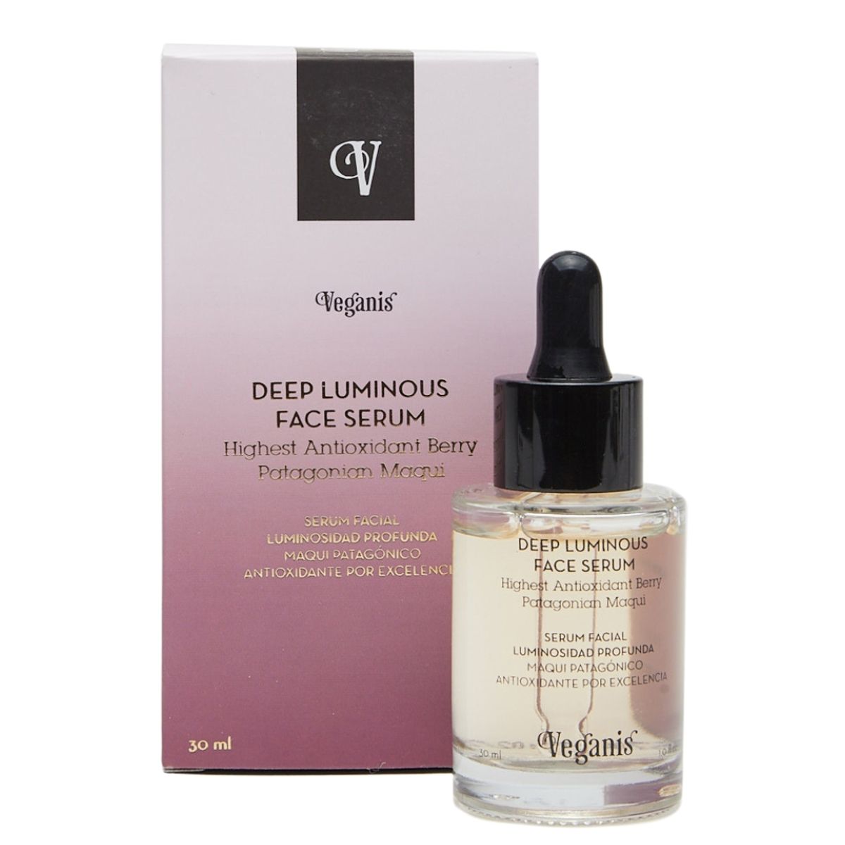 VEGANIS - Serum Facial Antioxidante  Luminosidad Profunda Maqui