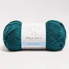 GENERICO - Lana Bebe Super Soft Orquidea 100grs - Azul Petroleo