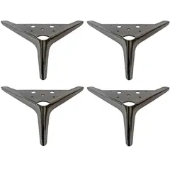 ROSEN - Pack 4 patas Metálicas para cama Box Europea