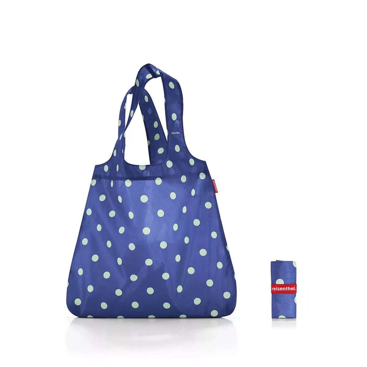 REISENTHEL - Bolsa de Compras plegable - dots dark blue REISENTHEL