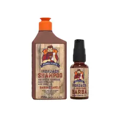 BARBA FORTE - Set IronJack Shampoo 250 Ml + Óleo 30 Ml
