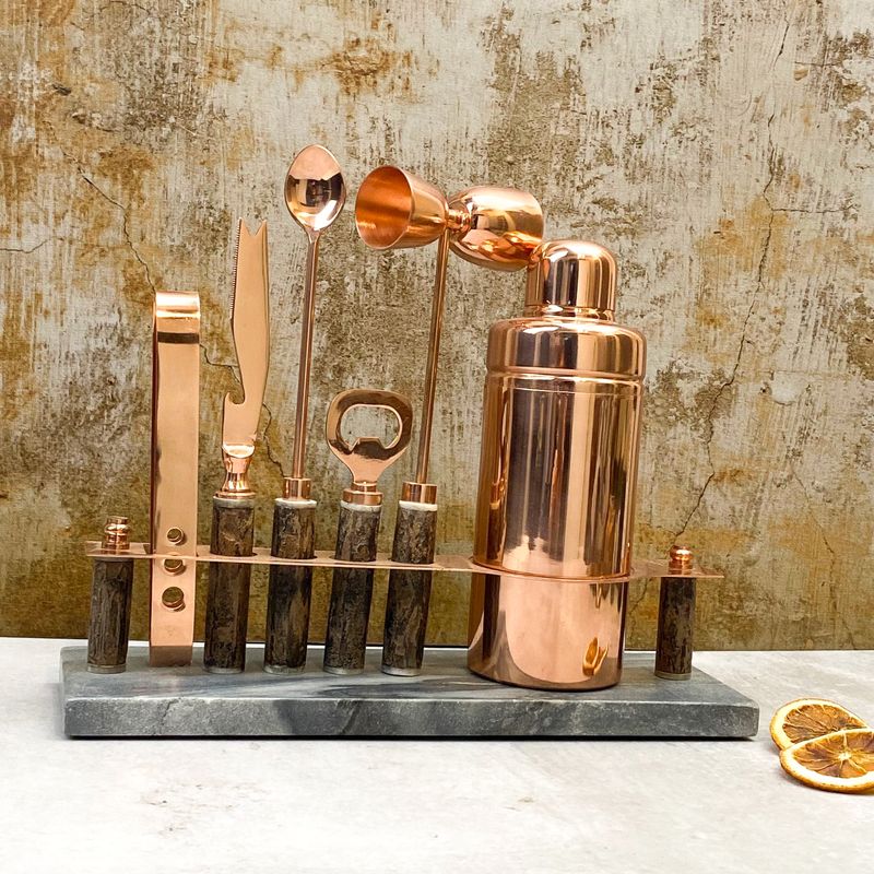 CONCEPTO MK - BARTENDER DELUXE BARRA MARMOL COBRE