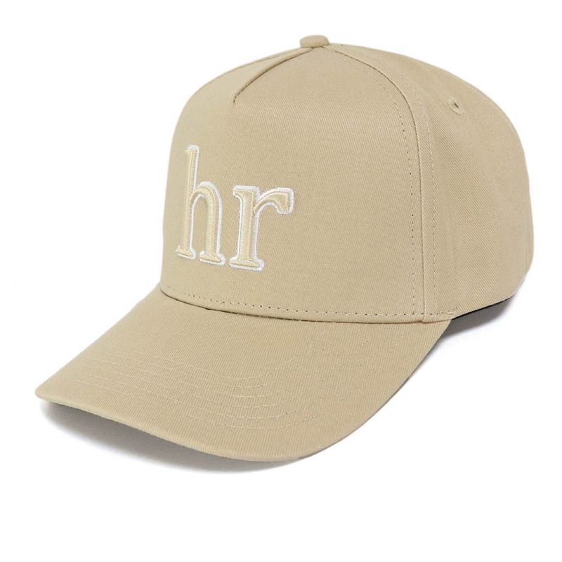 HELLE RAVEN HR - Gorro snapback marca helle raven hr visera curva color beige ajustable