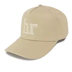 HELLE RAVEN HR - Gorro snapback marca visera curva color beige ajustable