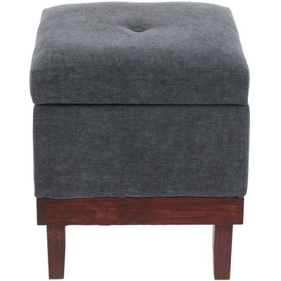 Imagen 2 del producto Pouf Baúl Emilia Gris Oscuro 45x45x46 cm Máxima Design