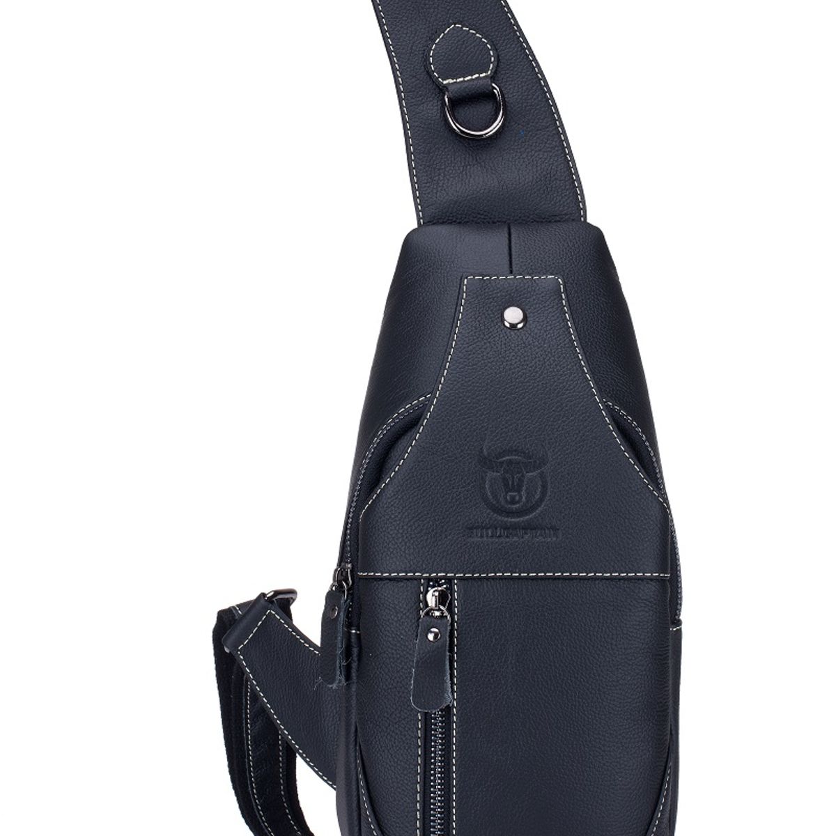 GENERICO - Bolso De Cuero Vintage Cross Body Banano Morral Bullcaptain